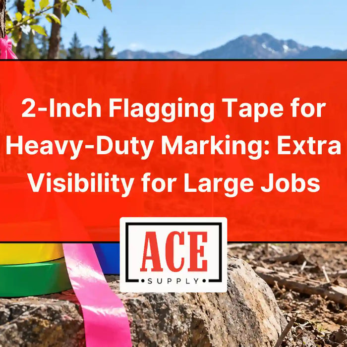 2-Inch Flagging Tape for Heavy-Duty Marking: Extra Visibility for Large Jobs