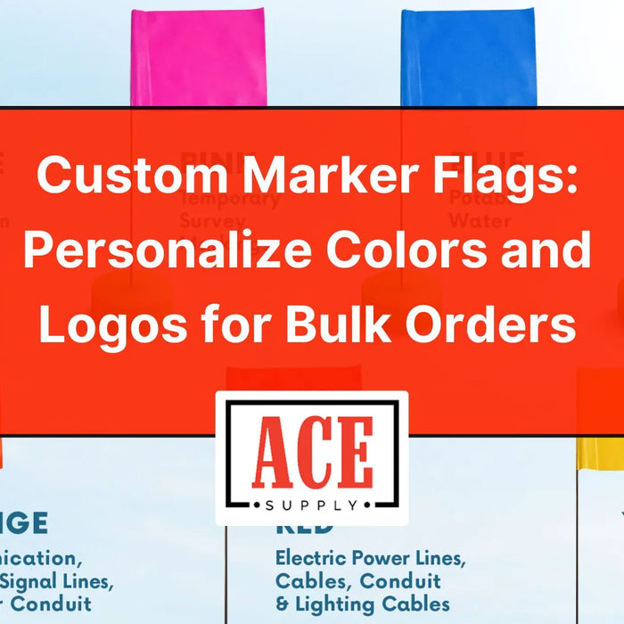 Custom Marker Flags in Bulk with Personalized Colors and Logos