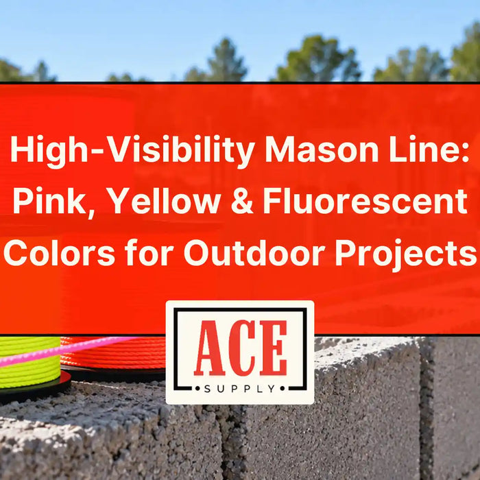 High-Visibility Mason Line: Pink, Yellow & Fluorescent Colors for Outdoor Projects
