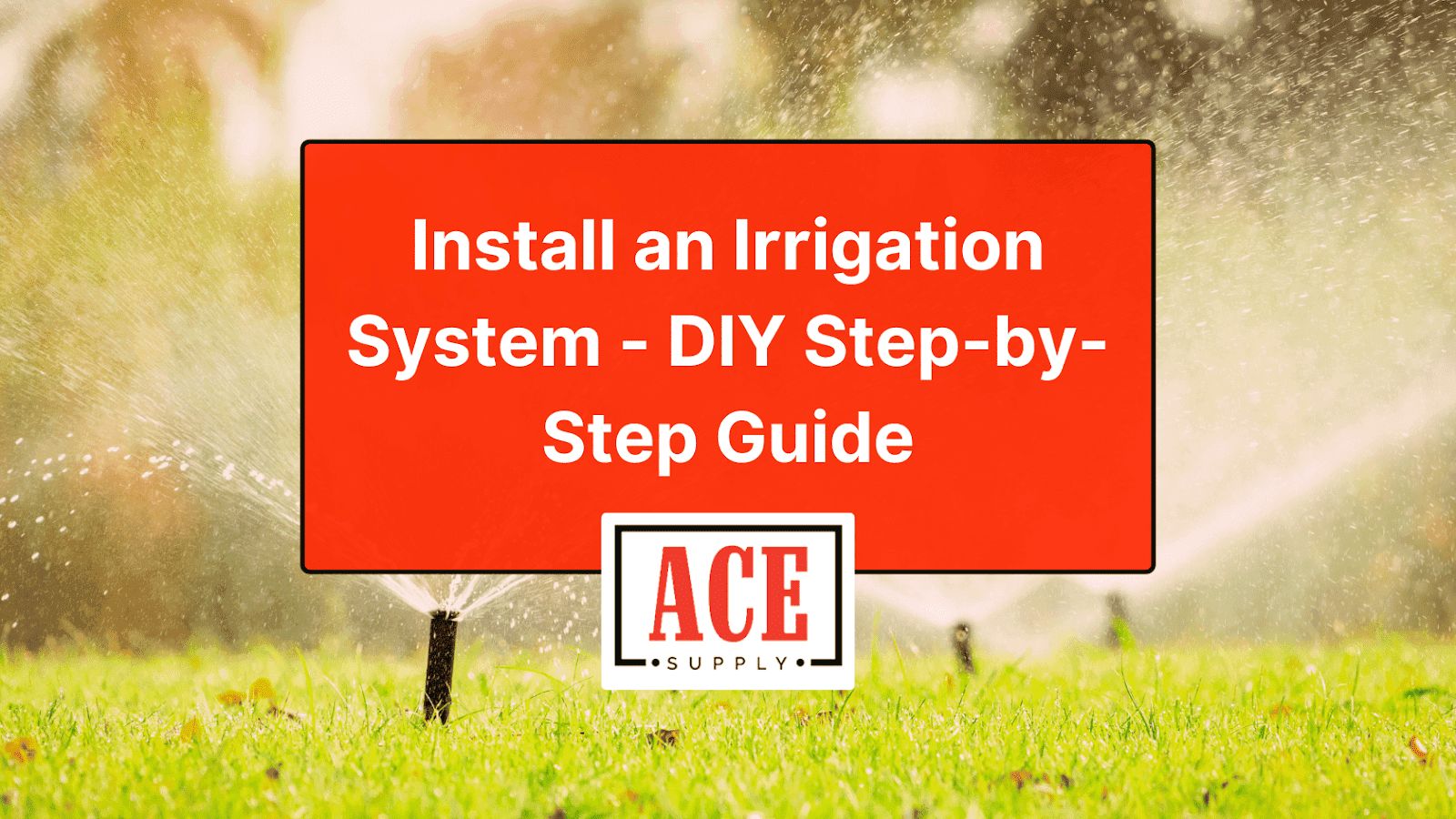 DIY Guide - Installing an Irrigation System