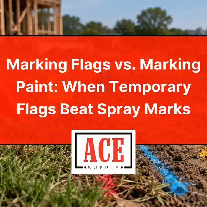 Marking Flags vs. Marking Paint: When Temporary Flags Beat Spray Marks