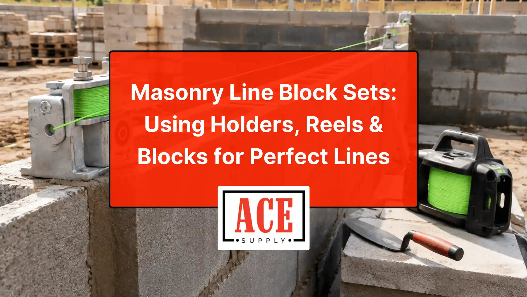 Masonry Line Block Sets: Using Holders, Reels & Blocks for Perfect Lines