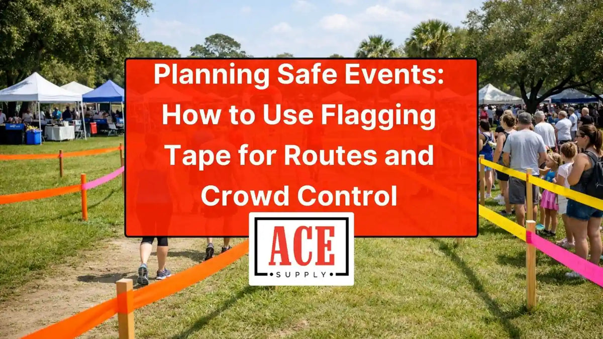 Event Flagging Tape Uses for Safe Outdoor Events — ACE Supply