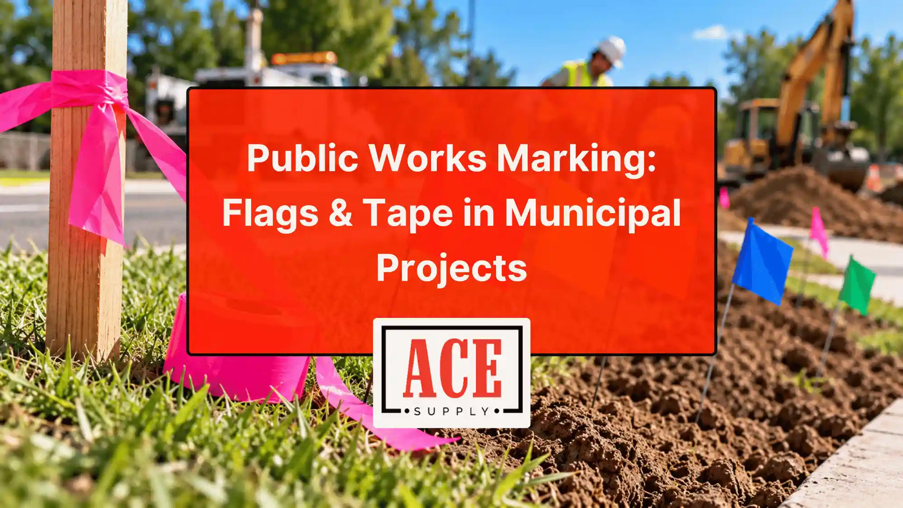 Public Works Marking: Flags & Tape in Municipal Projects