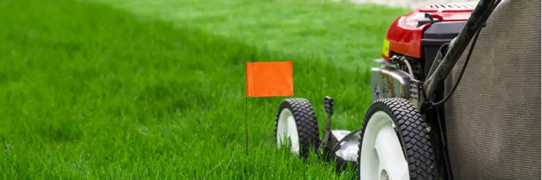 Marking Flag while mowing lawn