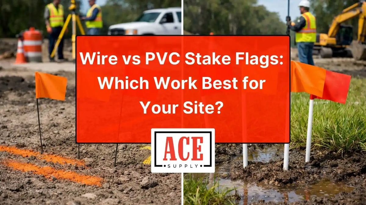 Wire vs Plastic Marking Flags: Which Stake Works Best — ACE Supply