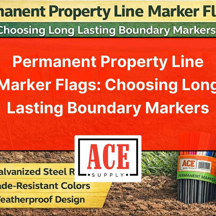Permanent Property Line Marker Flags: Choosing Long Lasting Boundary Markers