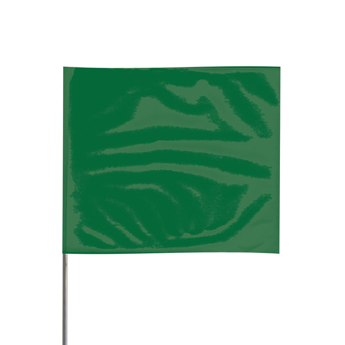 4 X 5 15" Wire Staff | Green | Marking Flags - Case of 1,000