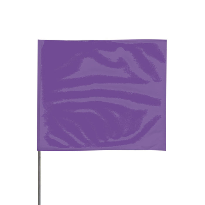 4 X 5 15" Wire Staff | Purple | Marking Flags - Case of 1,000