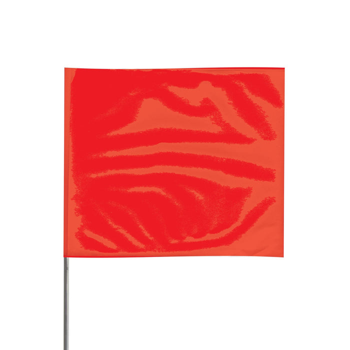 4 X 5 15" Wire Staff | Red | Marking Flags - Case of 1,000