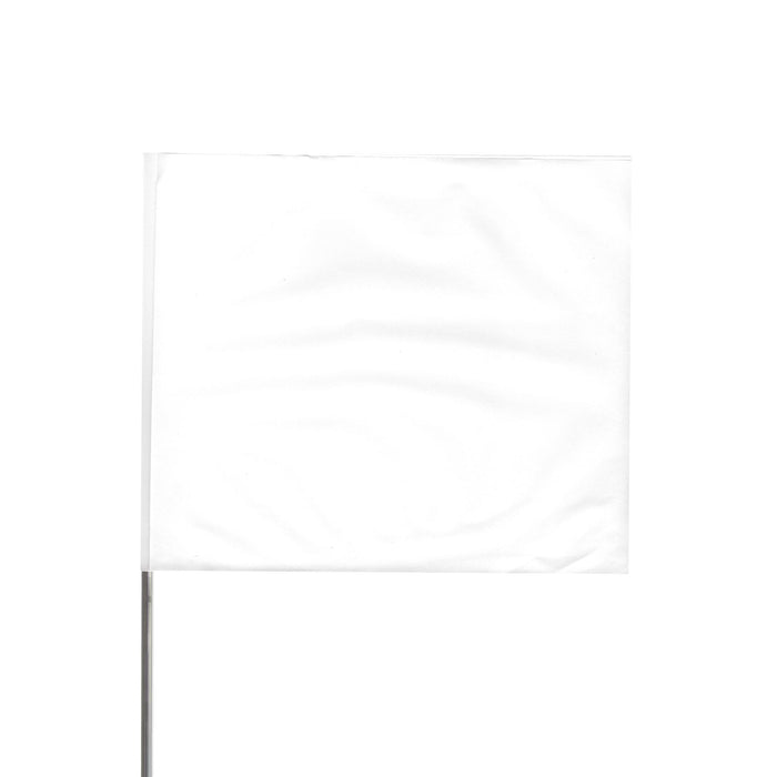 4 X 5 15" Wire Staff | White | Marking Flags - Case of 1,000