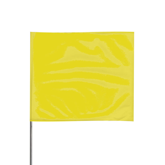 4 X 5 15" Wire Staff | Yellow | Marking Flags - Case of 1,000