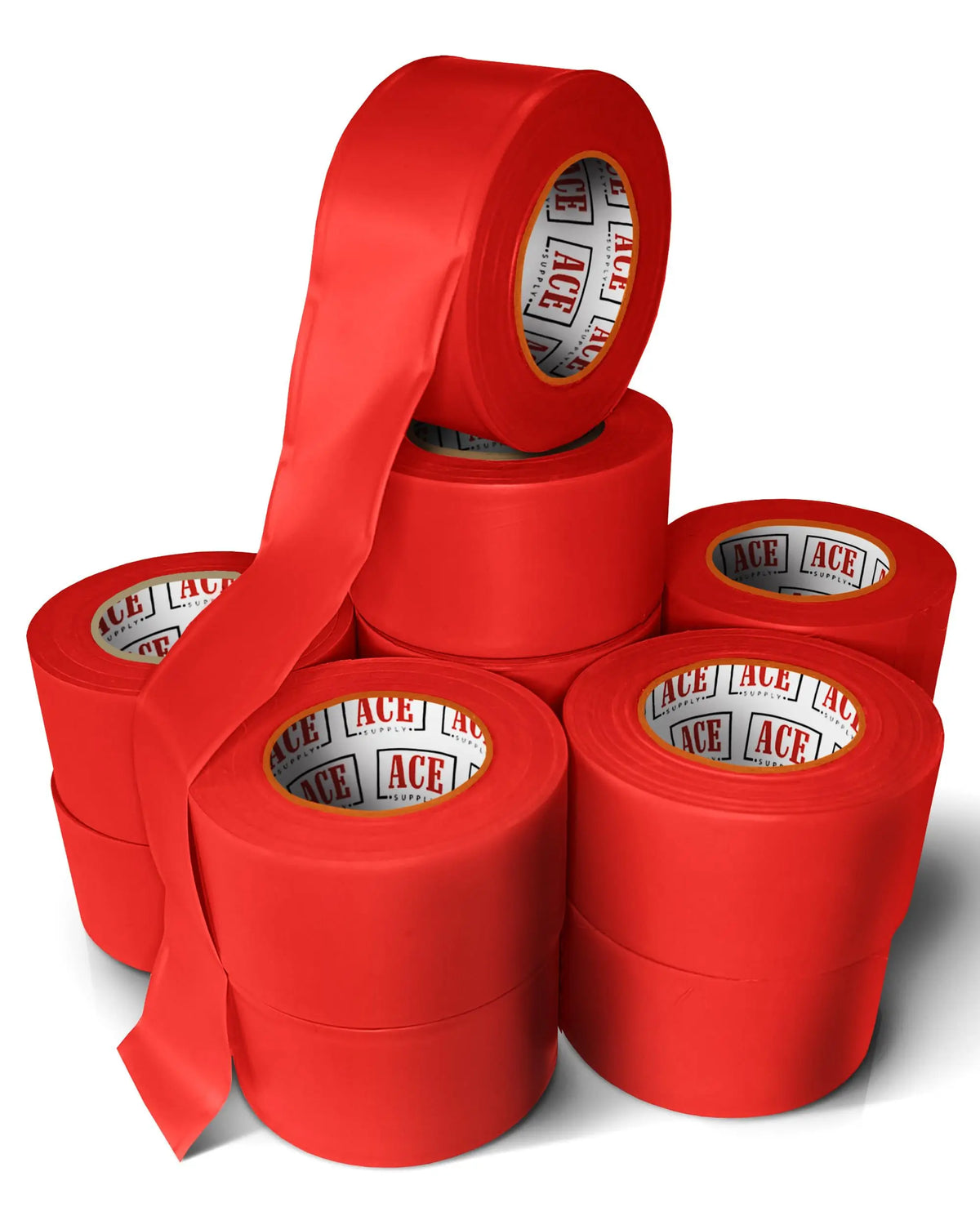 Red Flagging Tape - Non-Adhesive Survey Tape — ACE Supply