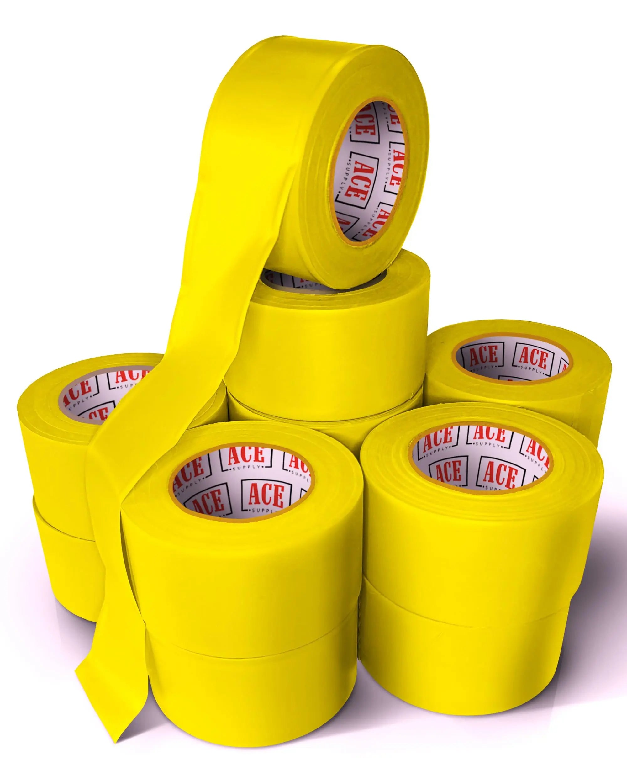 Yellow Flagging Tape Survey Tape - Non-Adhesive 144 Pack