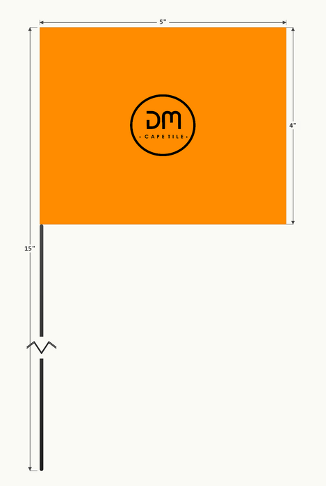 Custom marking flag - dimensions