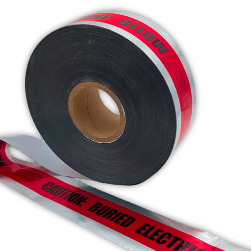 Buried Electrical Line Detectable Underground Tape - 3 Inch x 1000 Ft Length, 5 Mil ACE Supply