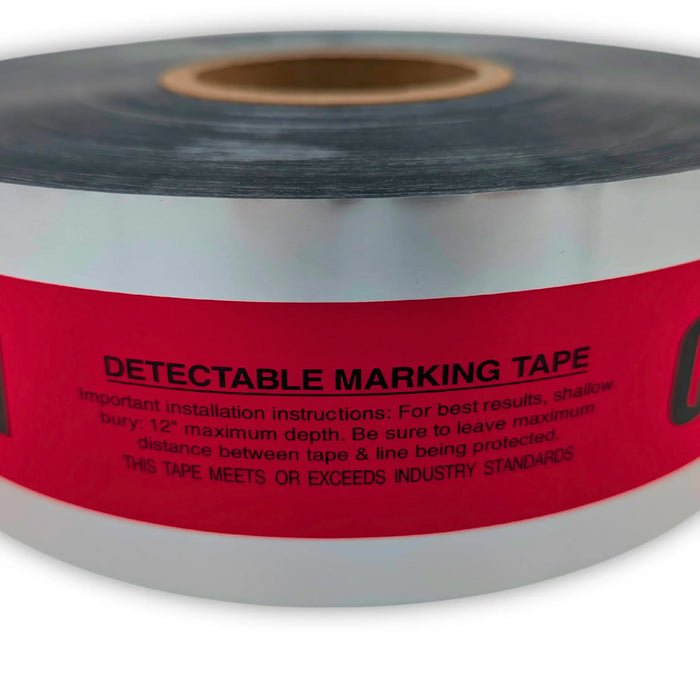Buried Electrical Line Detectable Underground Tape - 3 Inch x 1000 Ft Length, 5 Mil ACE Supply