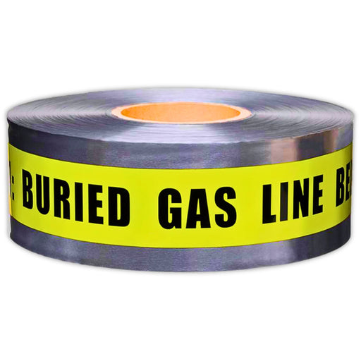 Buried Gas Line Detectable Underground Tape - 3 Inch x 1000 Ft Length, 5 Mil ACE Supply