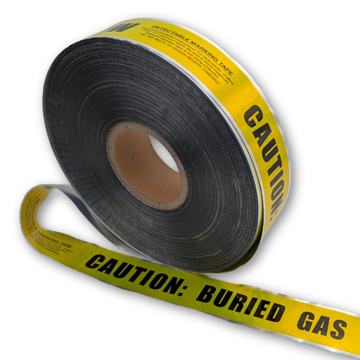 Buried Gas Line Detectable Underground Tape - 2 Inch x 1000 Ft Length, 5 Mil ACE Supply