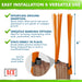 Orange Marking Whiskers 250 Pack - Easy Installation