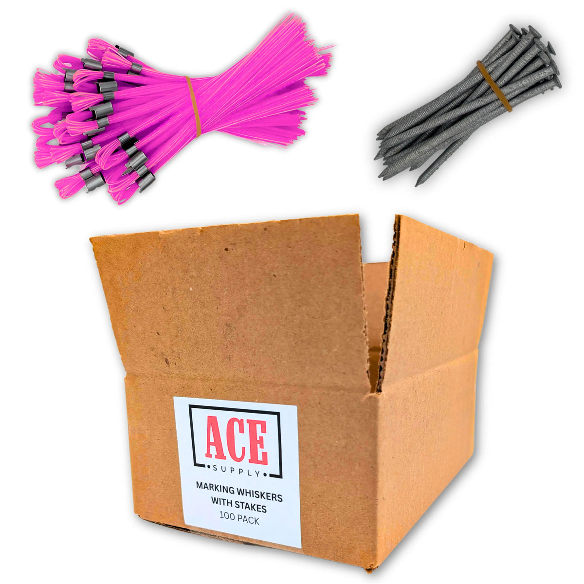 Buy Durable Marking Whiskers - 100 Pack in Pink — ACE Supply