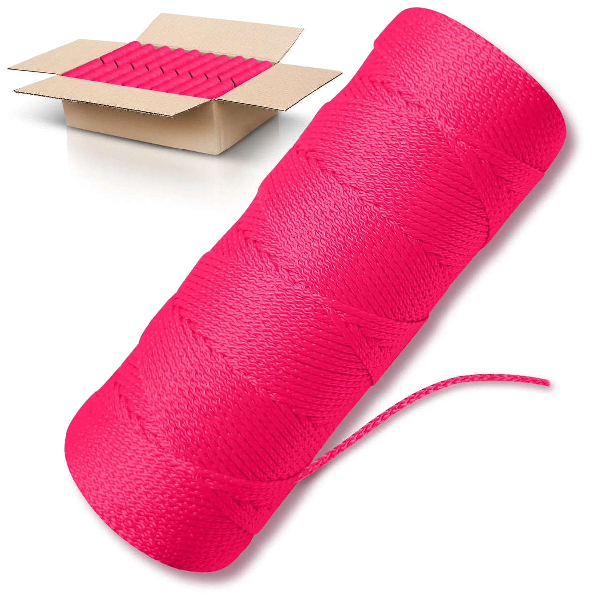 Premium Pink Mason Line - #18 Braided Nylon String — ACE Supply