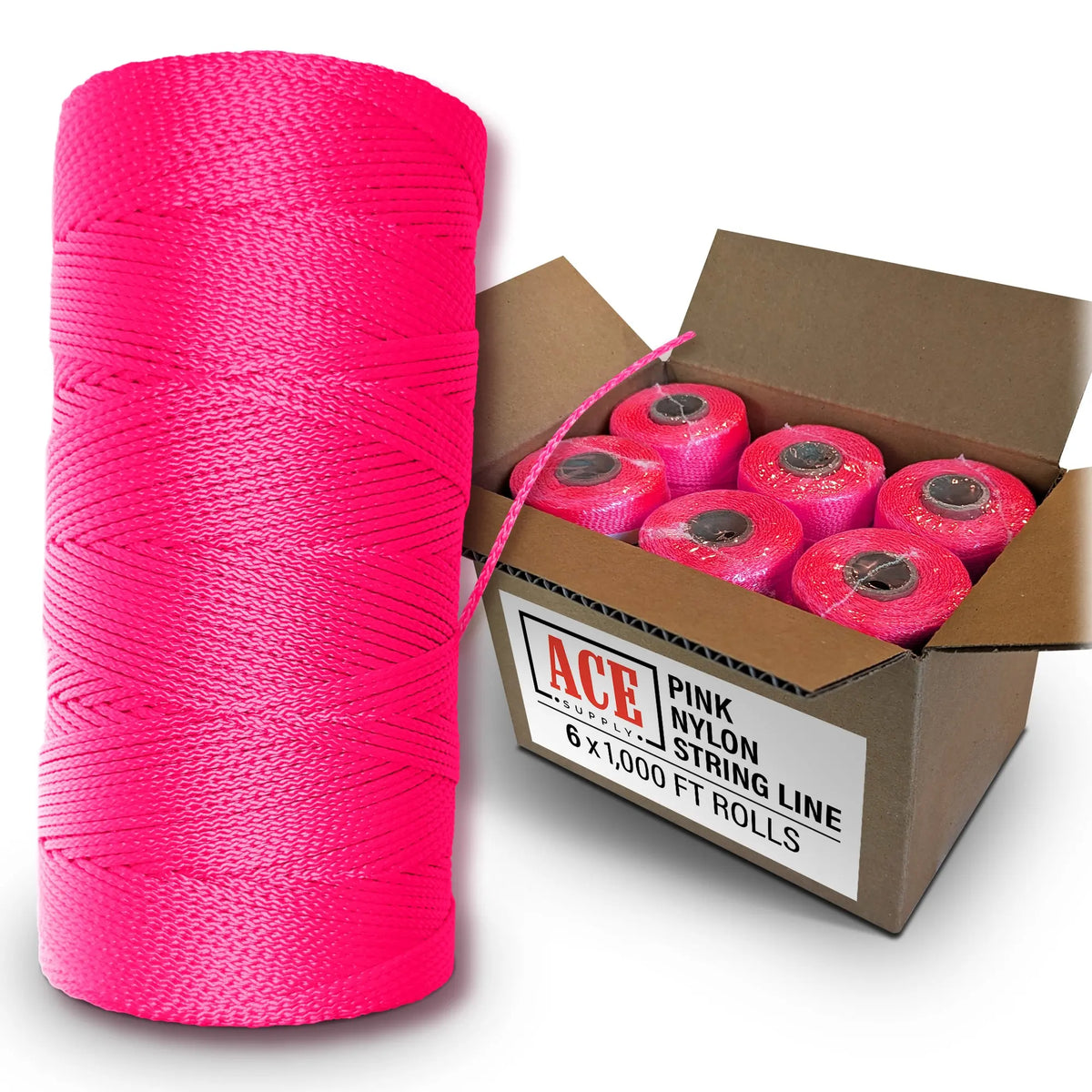 Premium Pink Mason Line String Line - 1,000 Ft — ACE Supply
