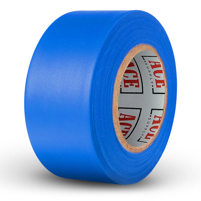 Blue Flagging Tape 12 Pack - Non-Adhesive - 1.5" Width, 150' Length, 2 Mil