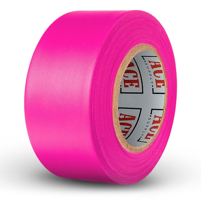 Pink Flagging Tape 12 Pack - Non-Adhesive - 1.5" Width, 150' Length, 2 Mil