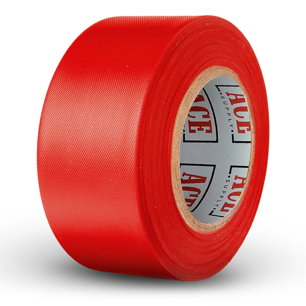 Red Flagging Tape 12 Pack - Non-Adhesive - 1.5" Width, 150' Length, 2 Mil